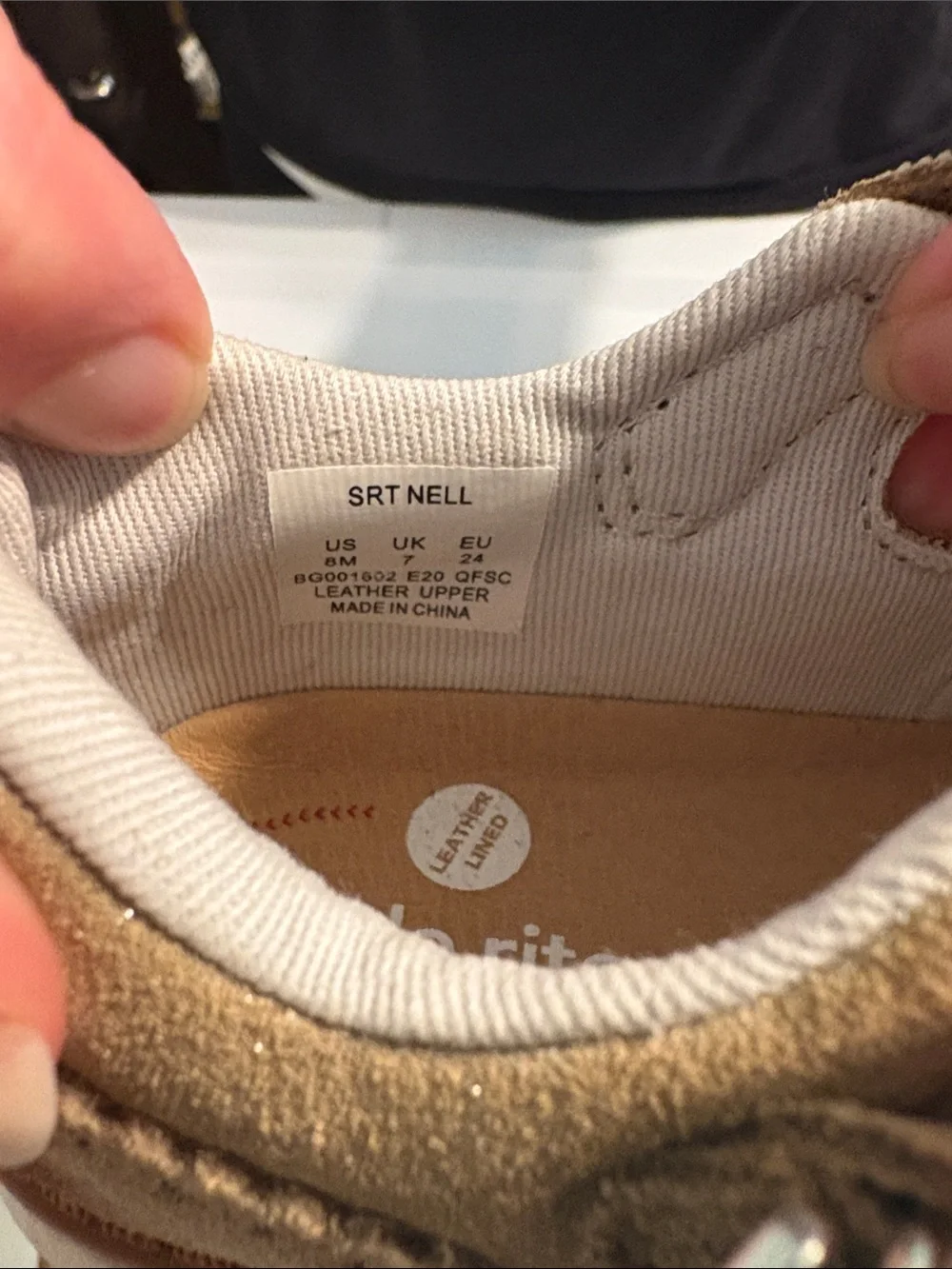 Kids Tan Stride rite shoes - Lightweight T‑Strap Comfort